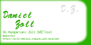 daniel zoll business card